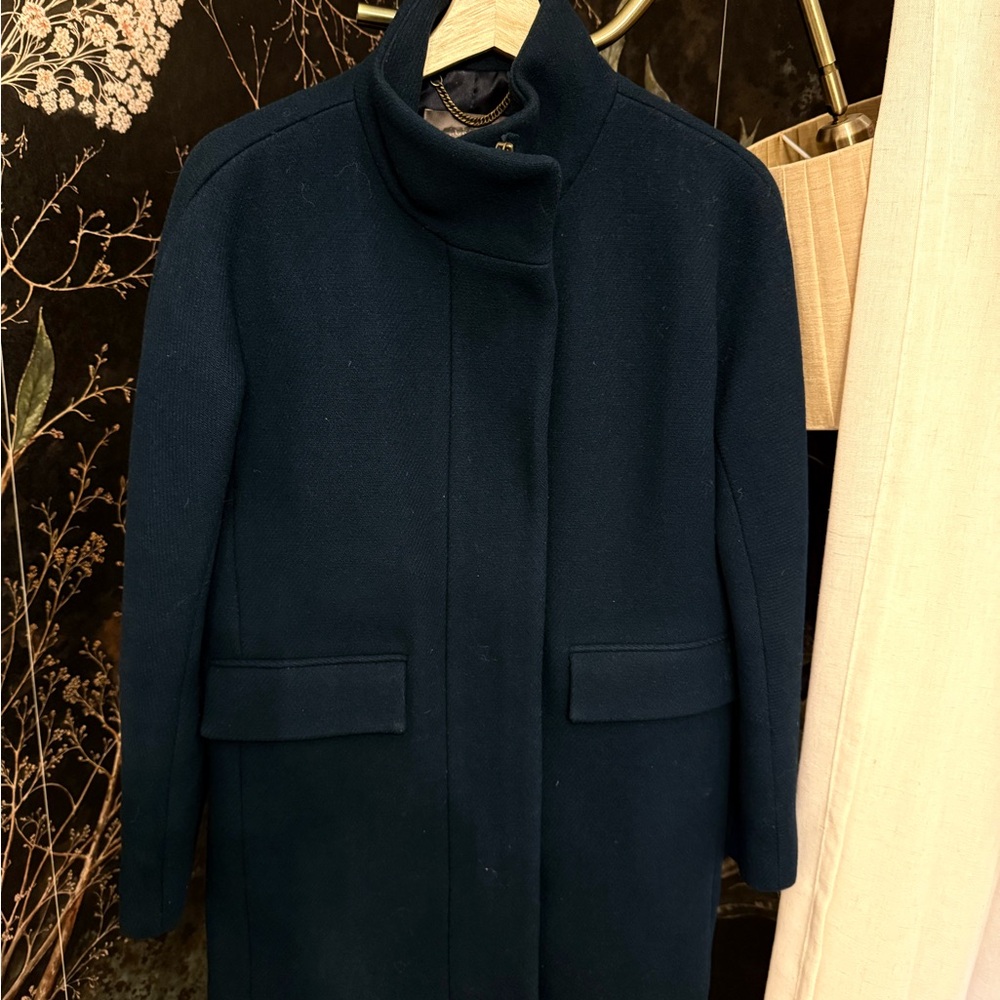 J. Crew Women's Navy Trench Coat